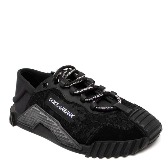 Dolce & Gabbana Black Lace Trainers