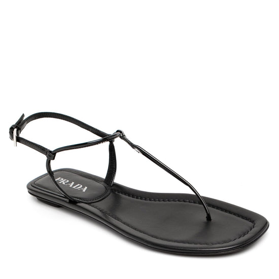 Thong-Strap Flat Sandals