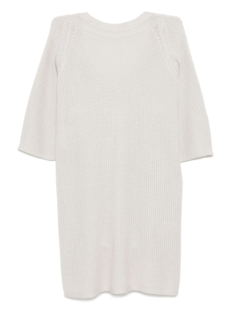 Grey V-Neck Jumper