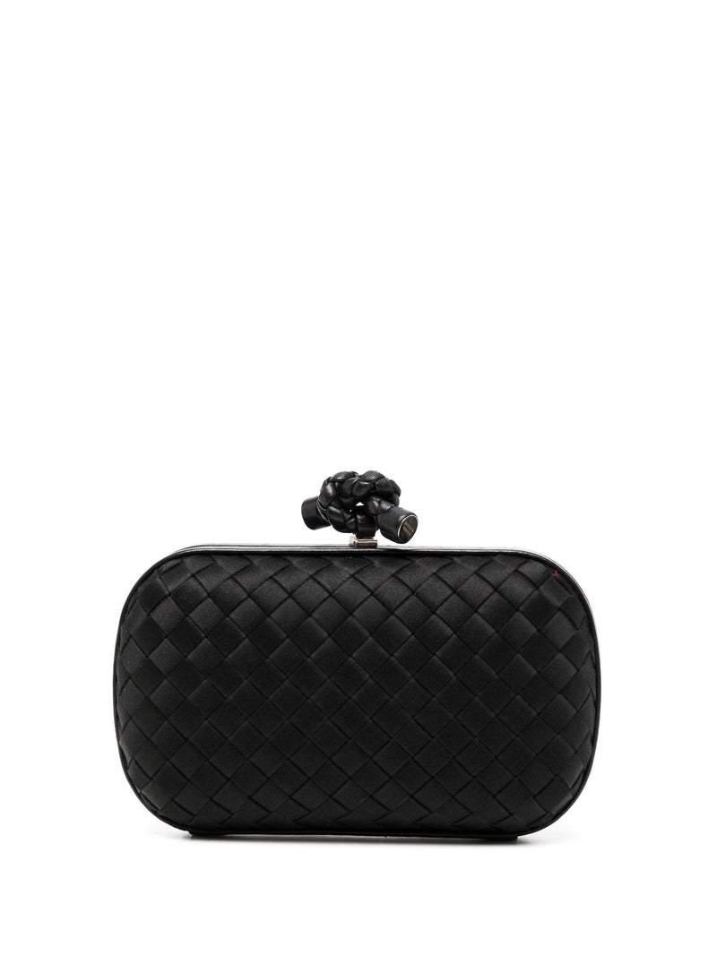 Knot Satin Clutch