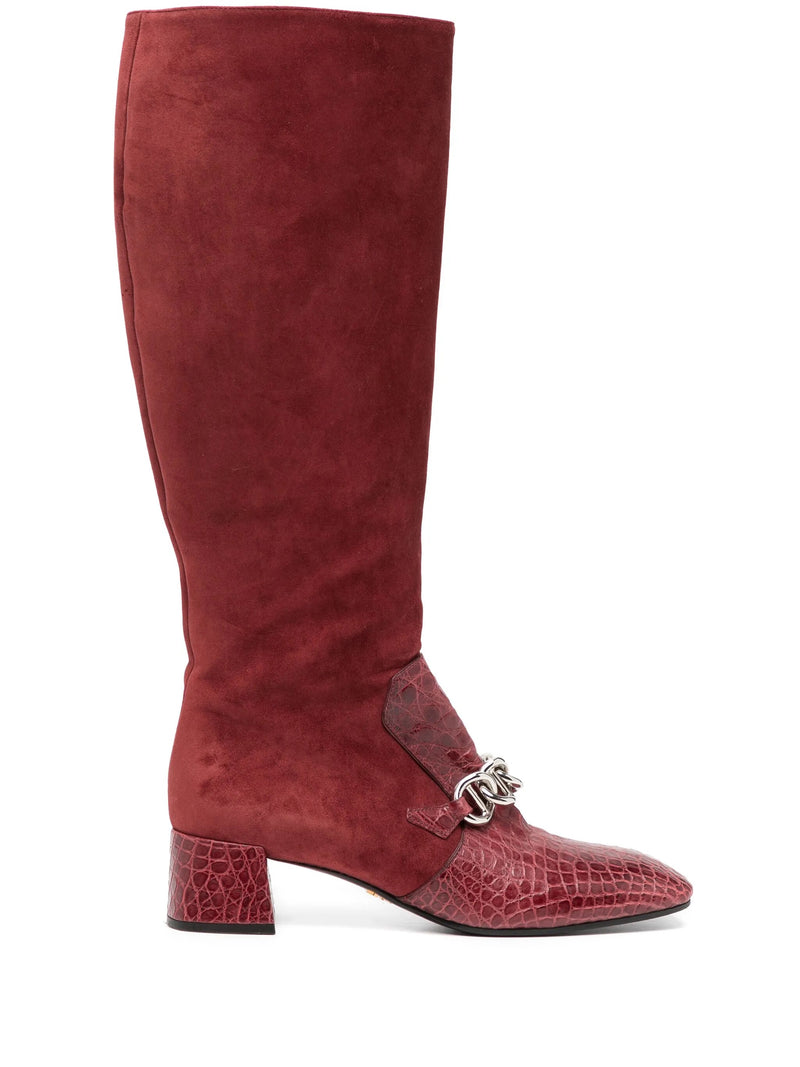 Red Suede Boots