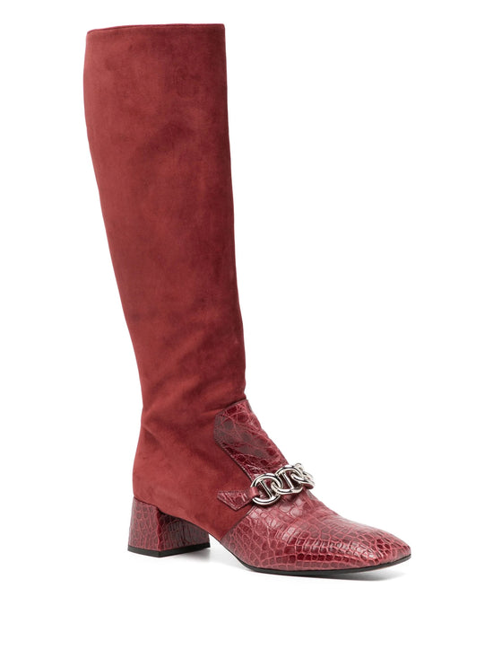 Red Suede Boots