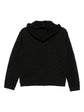Black Monogram Zip-Up Hoodie