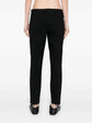 Tapered Textured Black Trousers