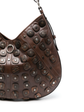 Palisander Embellished Leather Hobo Bag