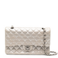 Iridescent Double Flap Silver