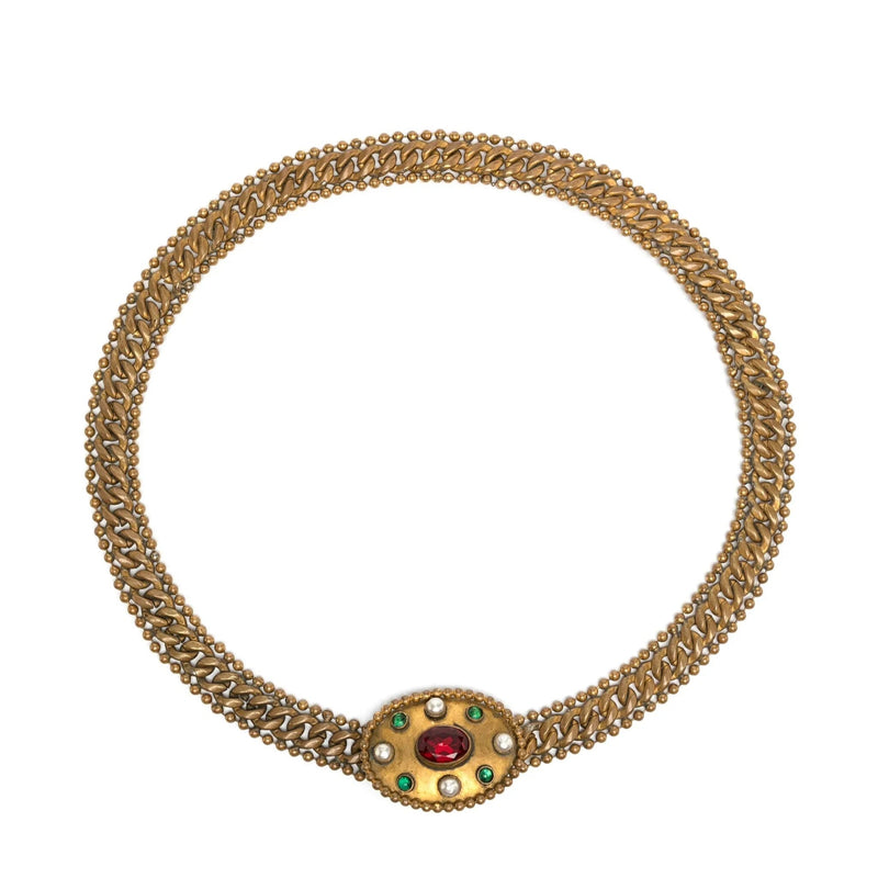 1960s Embellished Gold Belt