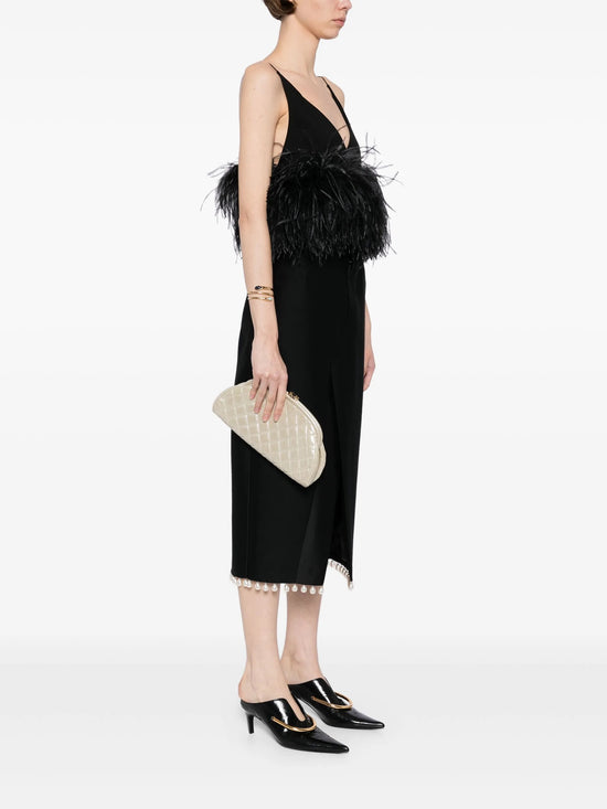 Champagne Quilted Timeless Clutch
