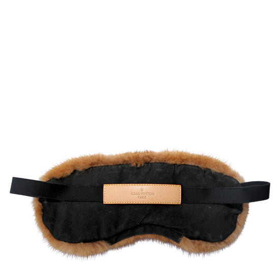 Monogram Fur Eye Mask