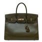 Birkin 35 Ghillies Tadelakt Vert Veronese PBHW