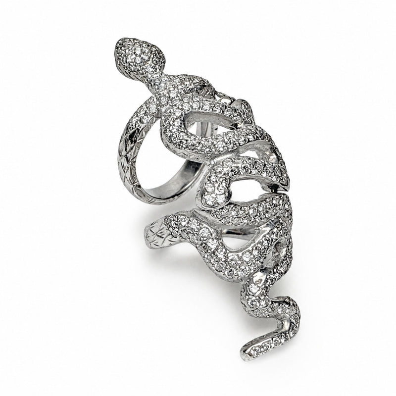 18K Coiled Snake Ring
