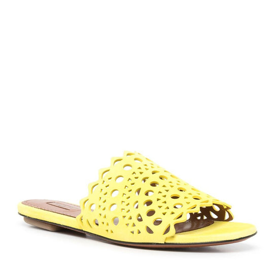 Alaia Vienne Sandals Yellow