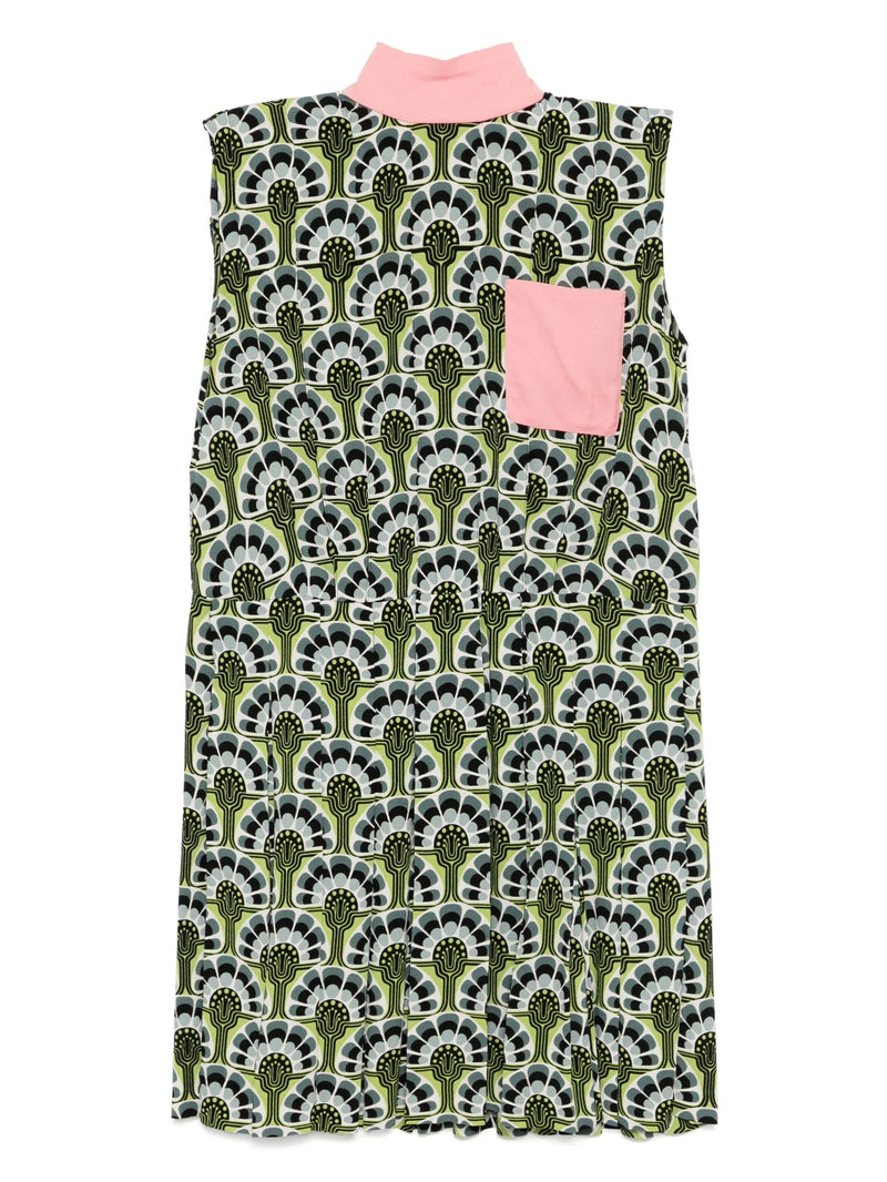 Floral Pleated Dress