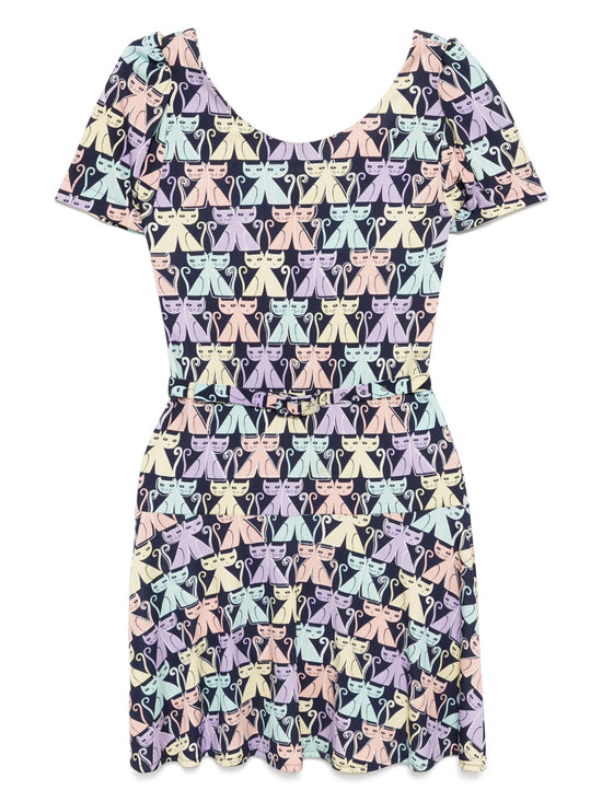 Cat Printed Dress
