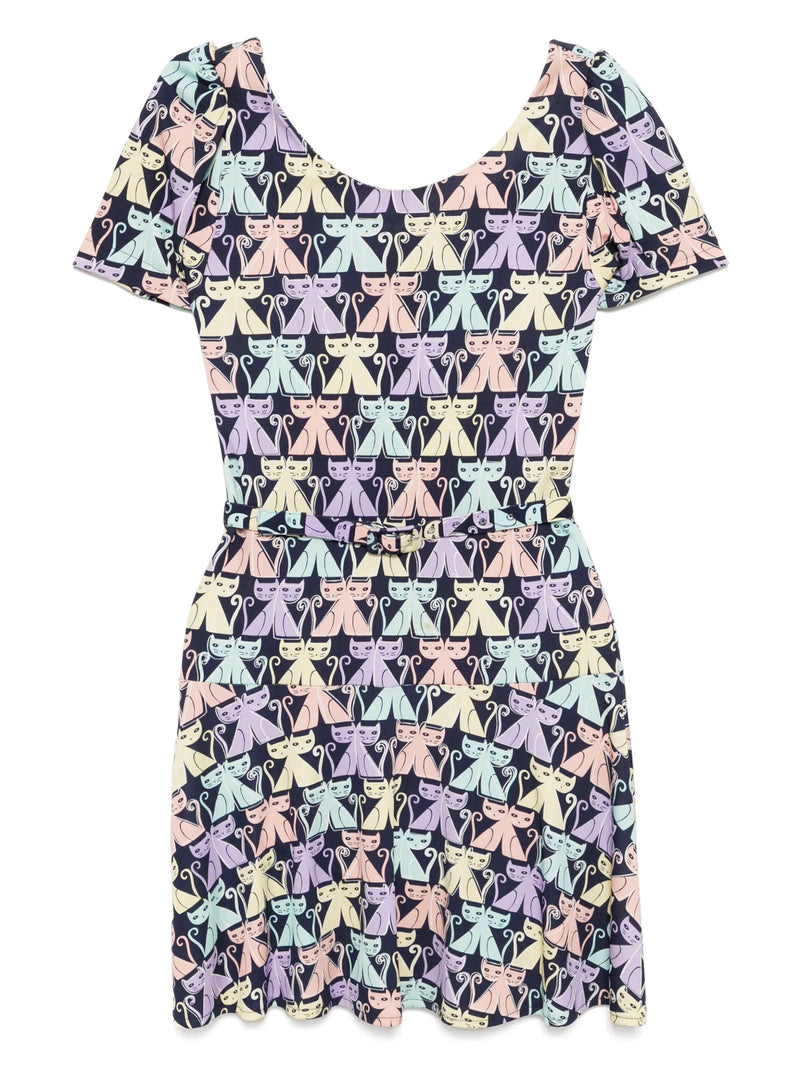 Cat Printed Dress