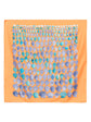 Orange Coquilles Silk Scarf 90