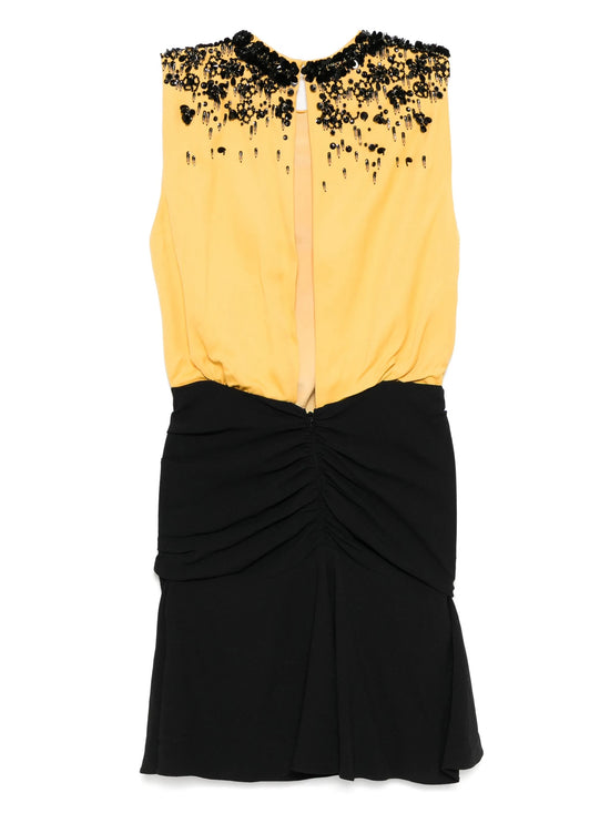 Yellow Beaded Dress