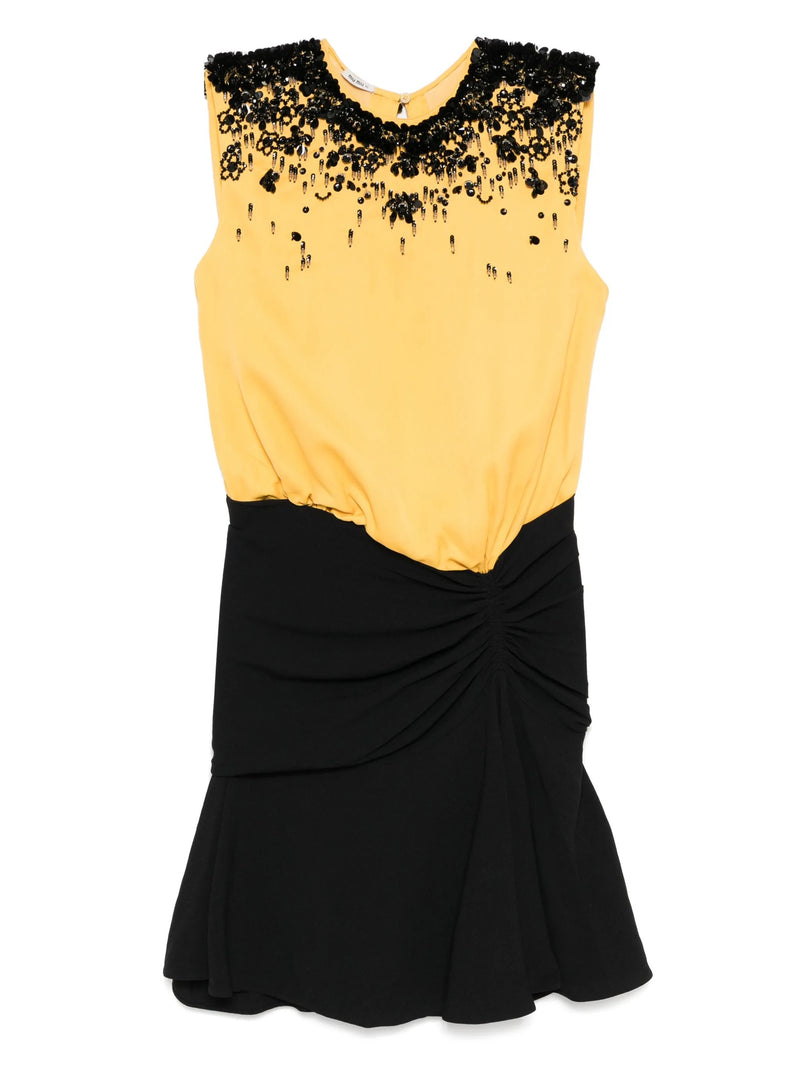 Yellow Beaded Dress