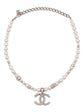 CC Pearl and Crystal Necklace