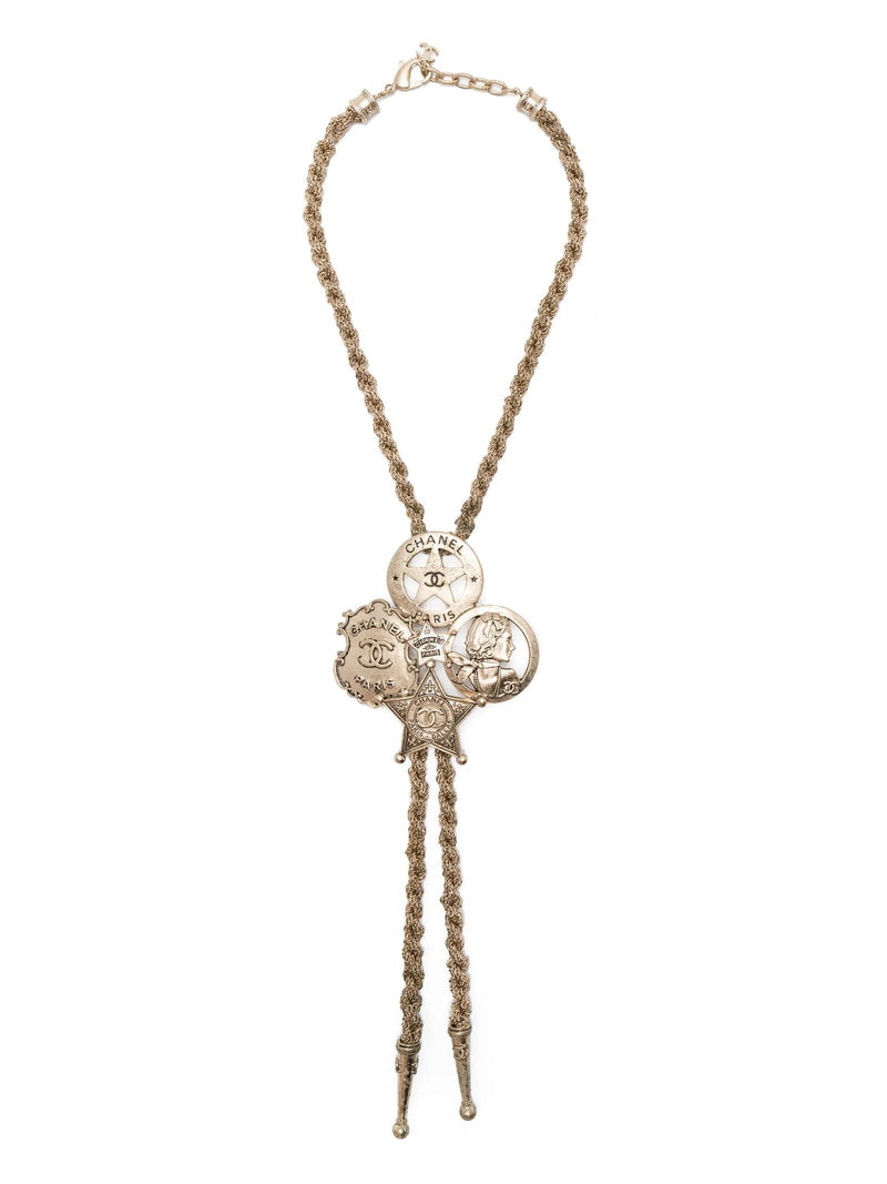Paris Dallas CC Sheriff Badge Star Bolo Necklace