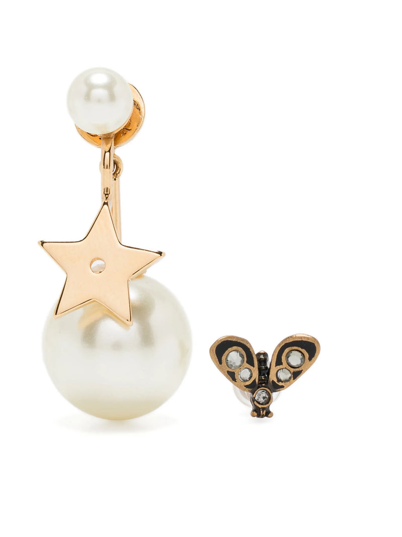 Dior Star and Bee Tribal Earrings