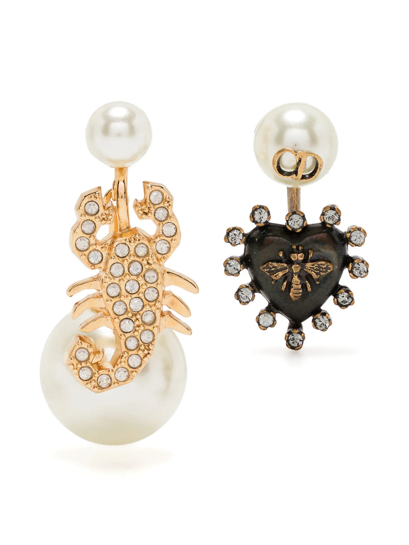 Dior Bee and Scorpion Tribal Earrings