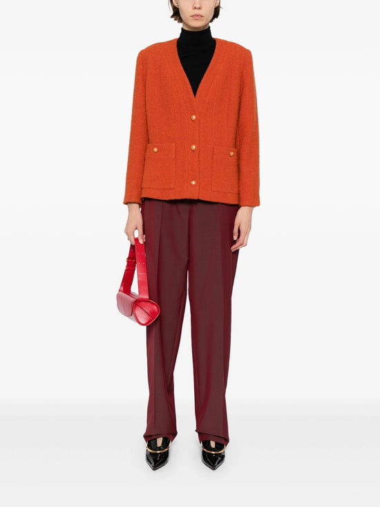 Orange Tweed Blazer