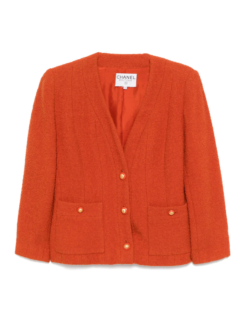Orange Tweed Blazer