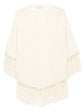 Cream Fringe Wool Jumper