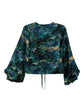 Saint Laurent Saint Laurent Floral patterned blouse with long sleeves on a white background