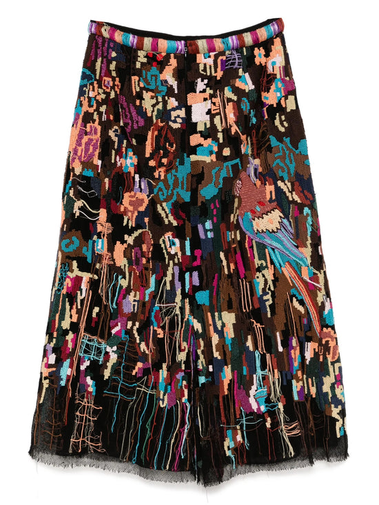 Valentino Embroidered Maxi Skirt