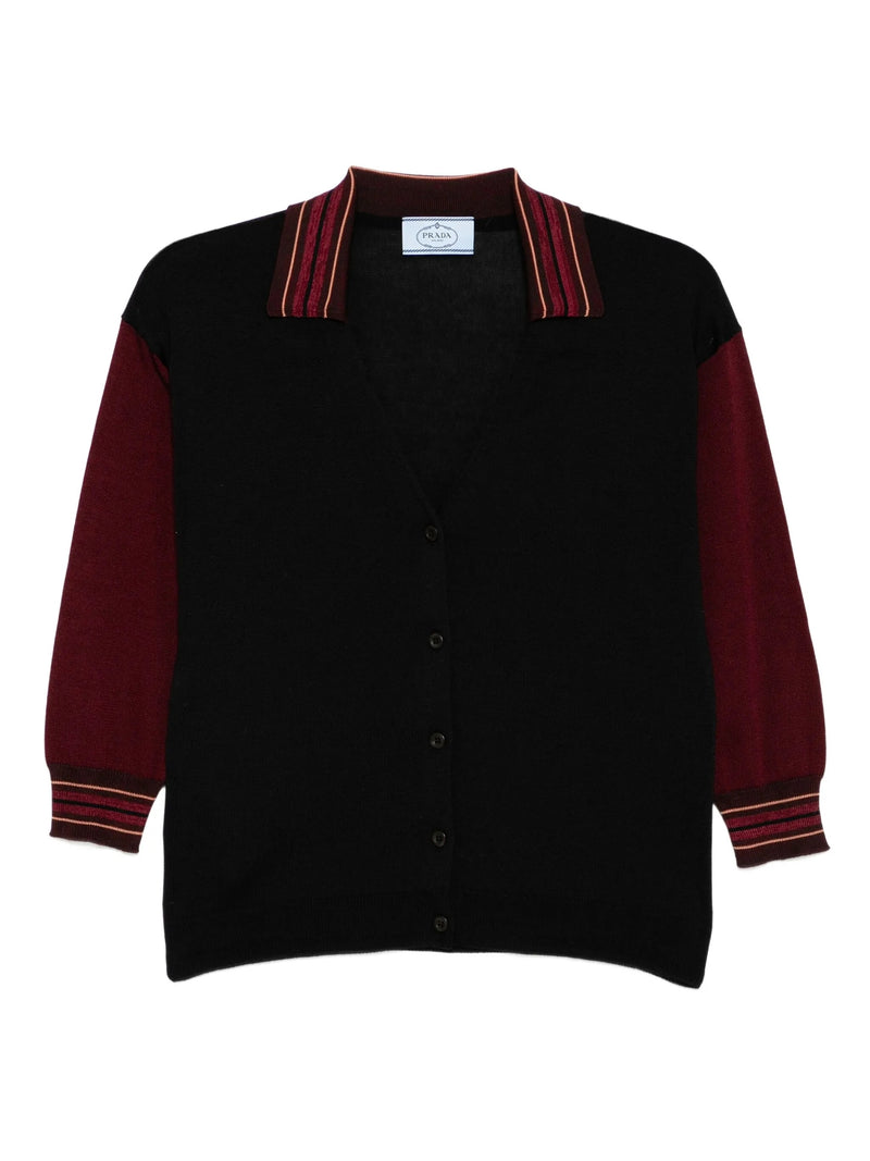 Collared V-Neck Cardigan