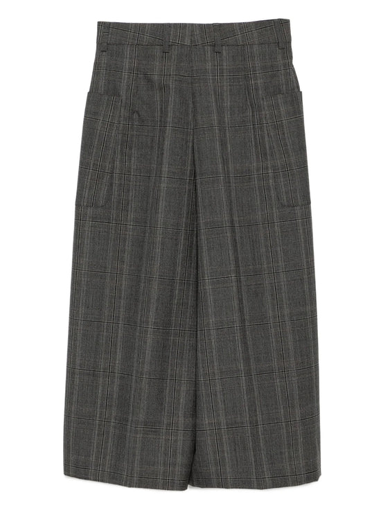 Brown Tartan Culottes
