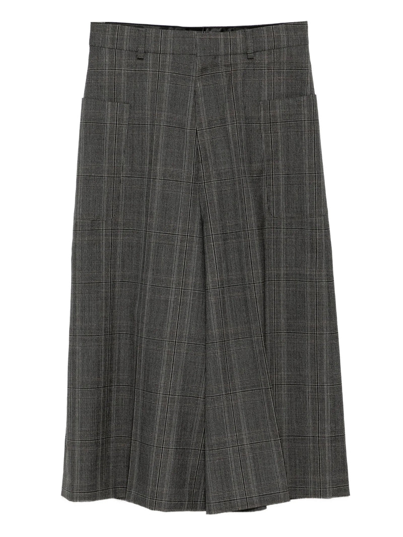 Brown Tartan Culottes