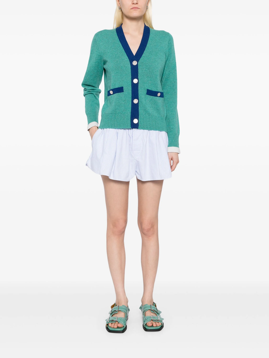Turquoise Cashmere Cardigan
