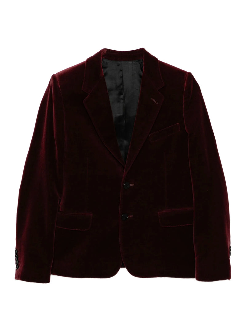Burgundy Velvet Blazer
