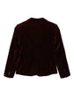 Burgundy Velvet Blazer