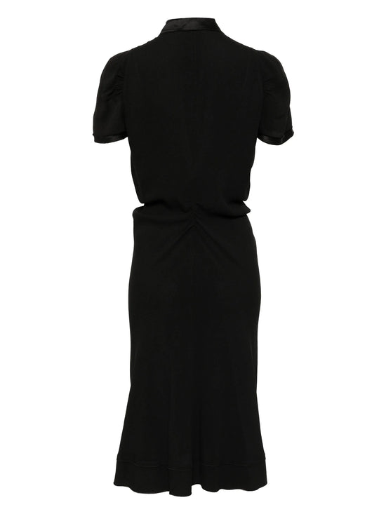 Black dress on a white background