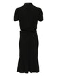 Black dress on a white background