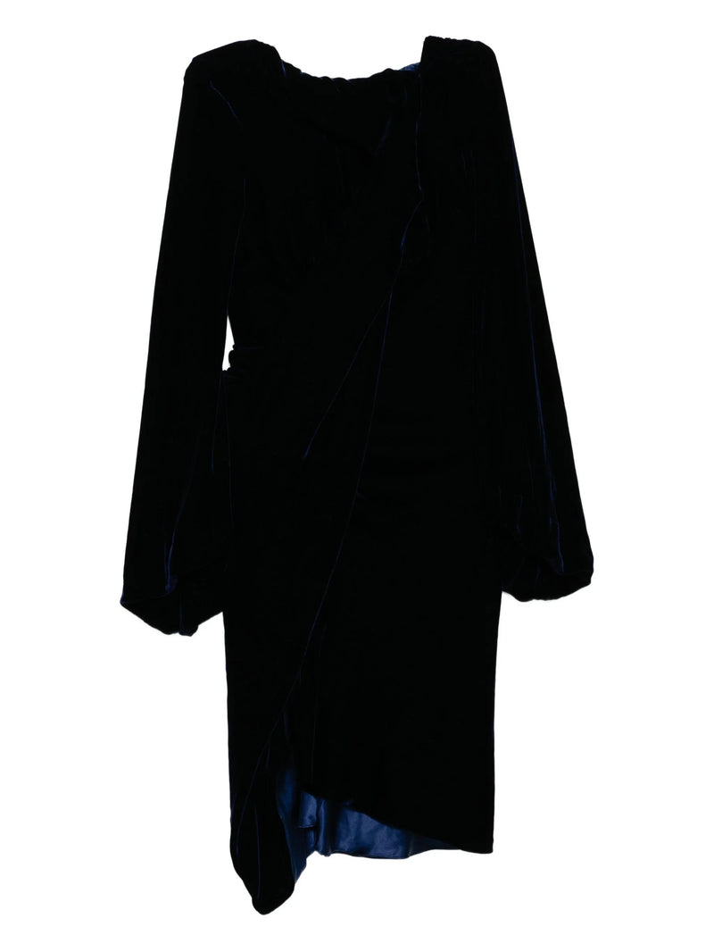 Navy Velvet Dress