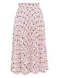 Printed Pink Accordion Skirt