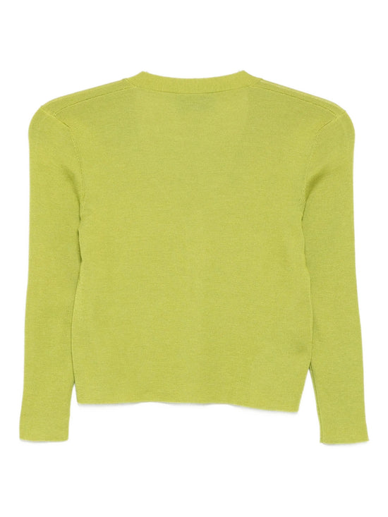 Green Knit Cardigan