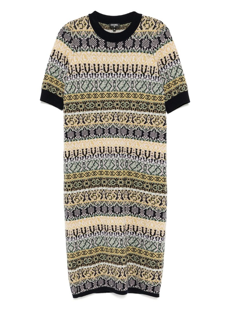 Pattern Knit Dress