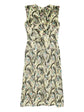 Prada Floral Textured Velvet Dress in Green