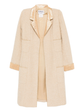 Beige Wool Bouclé Golden Lamè Coat