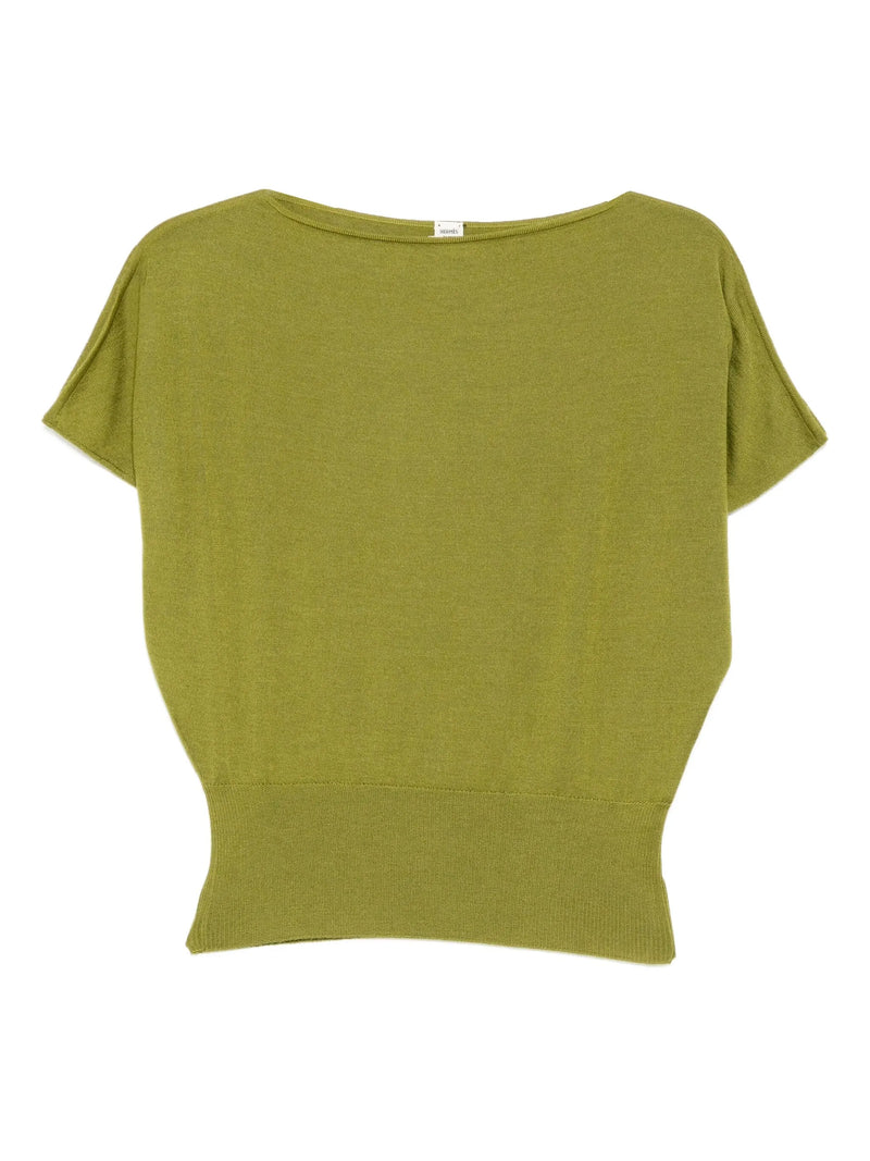 Green Cashmere Top