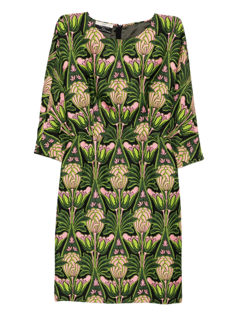 Fall 2003 Pink & Green Floral Dress