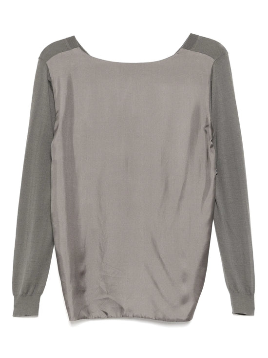 Grey Knit Top