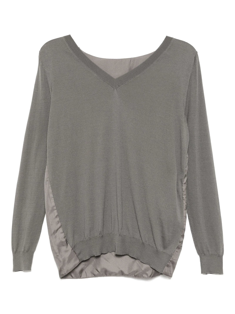 Grey Knit Top