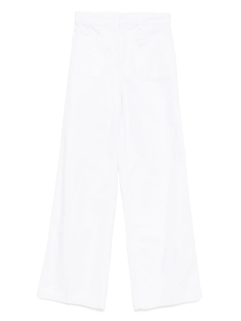 Dior White Straight Leg Jeans